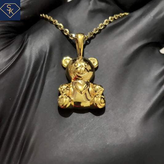 Cute Bear Charm Pendant – Elegant Everyday Wear