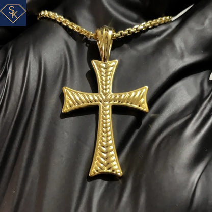 Texture Cross Pendant