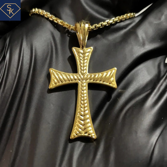 Texture Cross Pendant