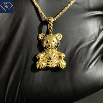 Adorable Bear Pendant with Detailed Textures