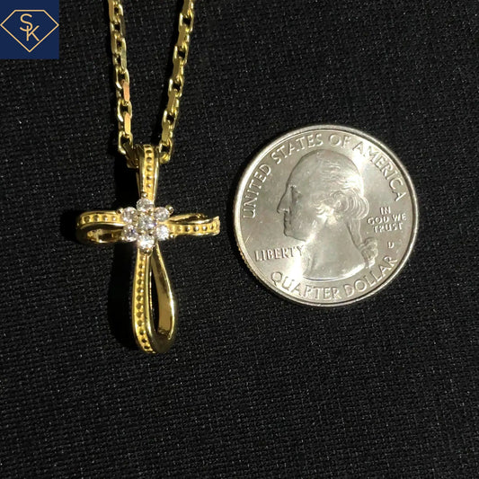 Infinity Diamond Cross Pendant