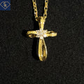 Infinity Diamond Cross Pendant