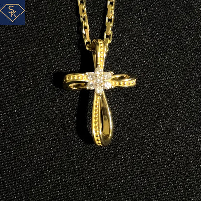 Infinity Diamond Cross Pendant