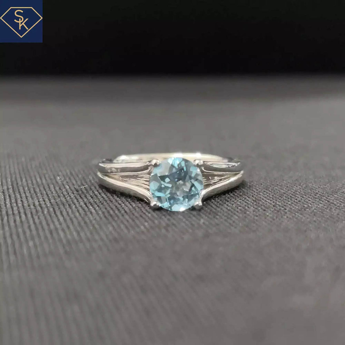 Blue Topaz Ring - SK Custom Jewelry