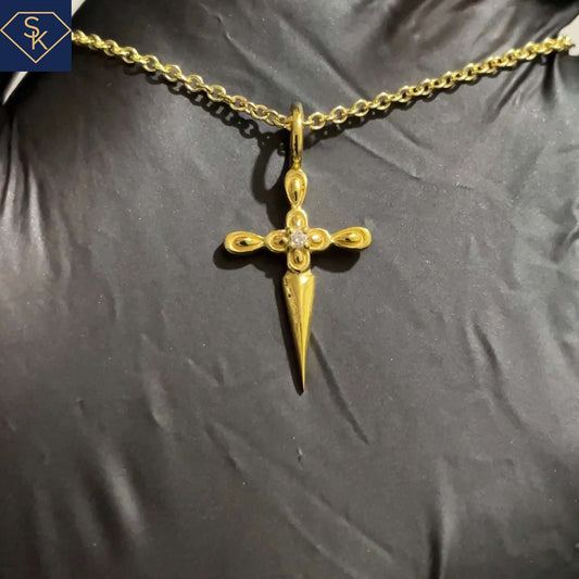 Petite Diamond Cross Pendant