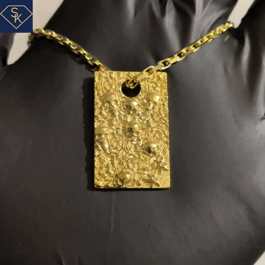 Skulls-Dog Tag Pendant