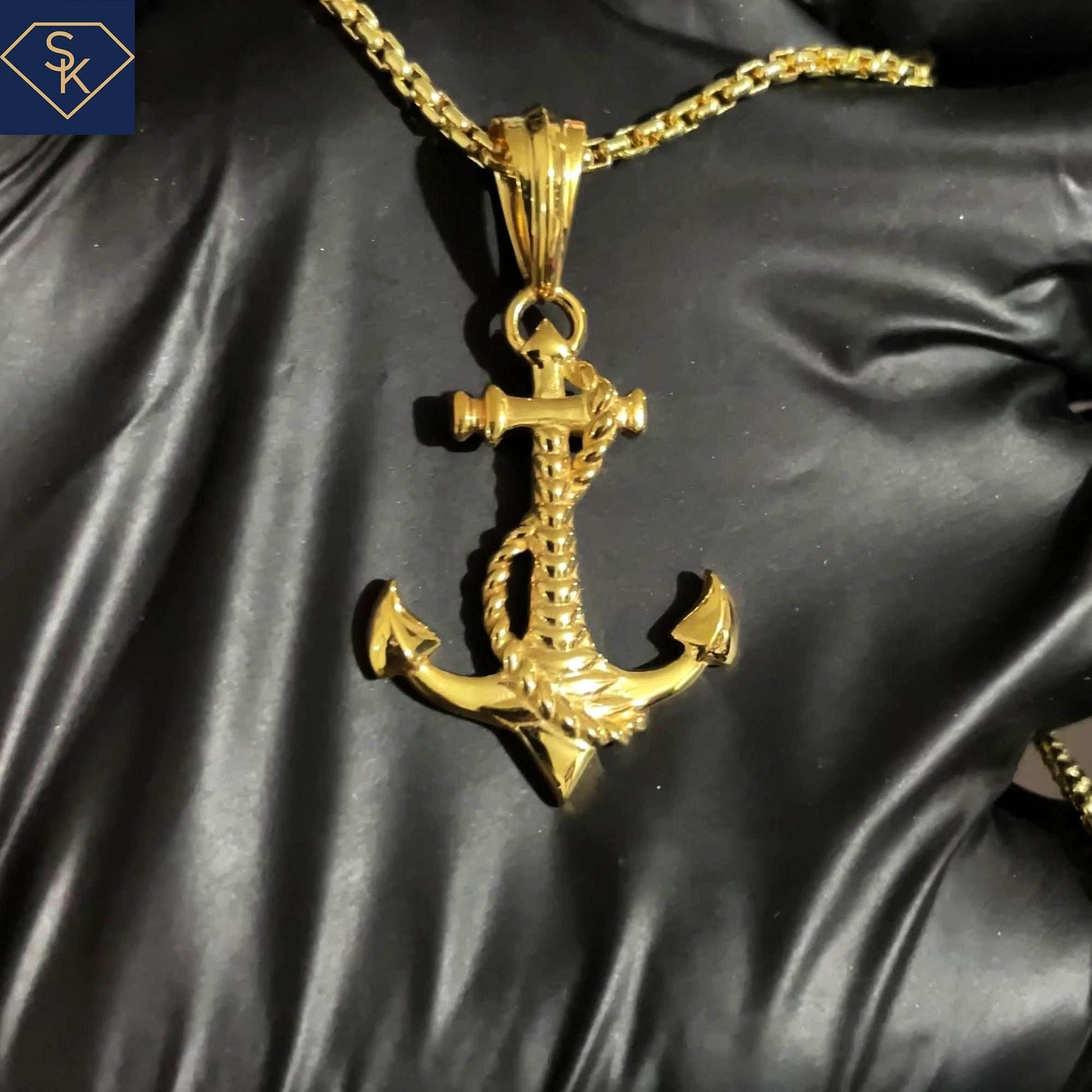 Rope Anchor Pendant - SK Custom Jewelry