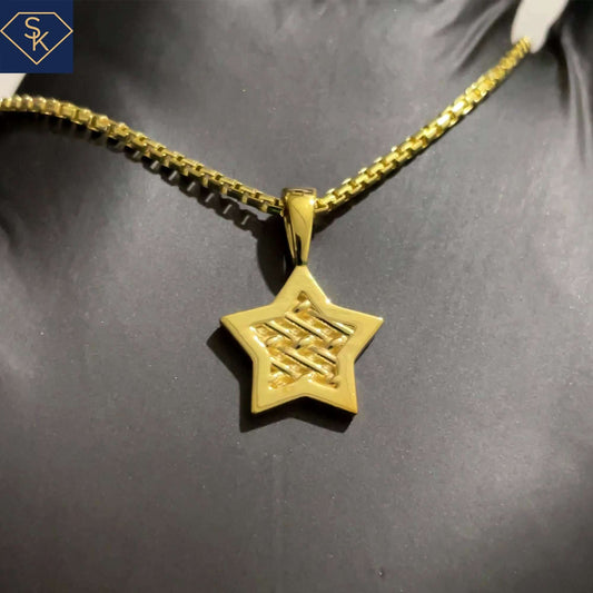 Star Pendant with Braided Design - SK Custom Jewelry