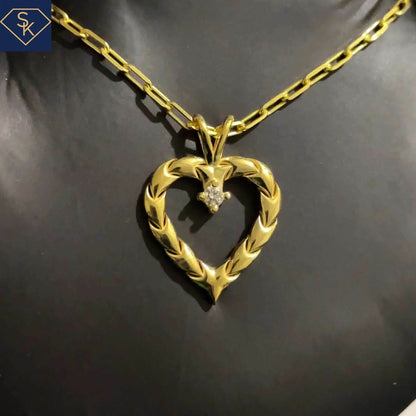 Diamond Heart Pendant - SK Custom Jewelry