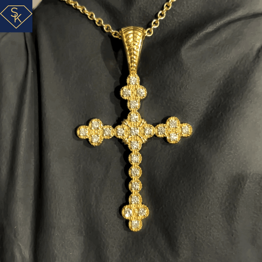 Diamond Cross Pendant - SK Custom Jewelry