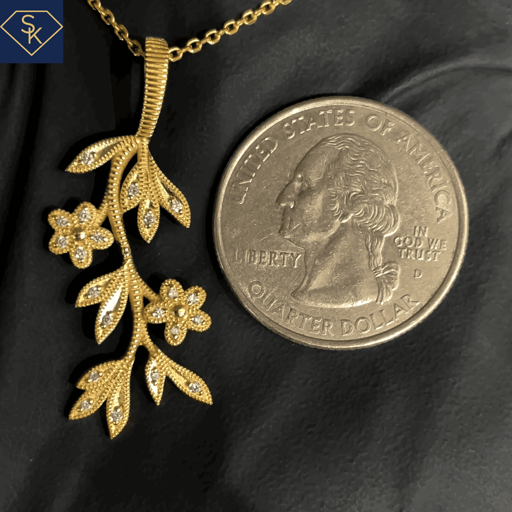 Dancing Flower Pendant - SK Custom Jewelry