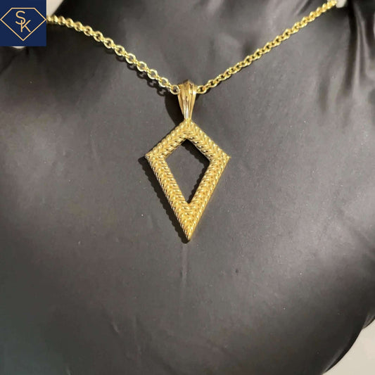 Kite Pendant with Double Rope textures - SK Custom Jewelry
