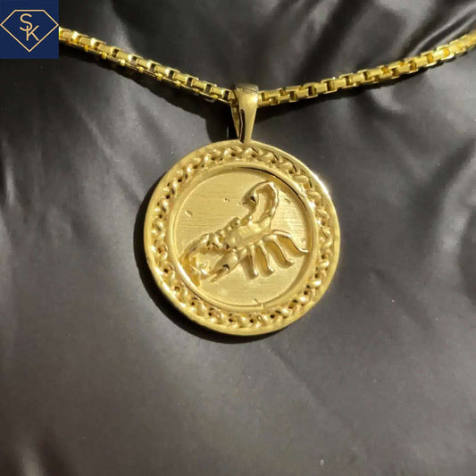 Scorpion Pendant with Weaved Patterns