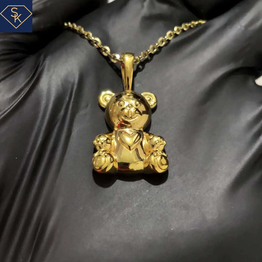 Plain Lovely Bear Pendant - SK Custom Jewelry
