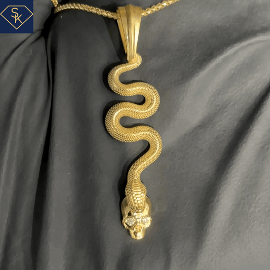 Skull Snake Pendant