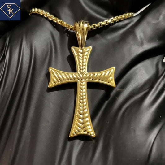 Texture Cross Pendant - SK Custom Jewelry
