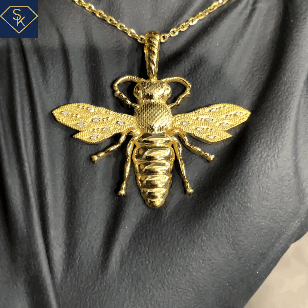Queen Bee Pendant - SK Custom Jewelry