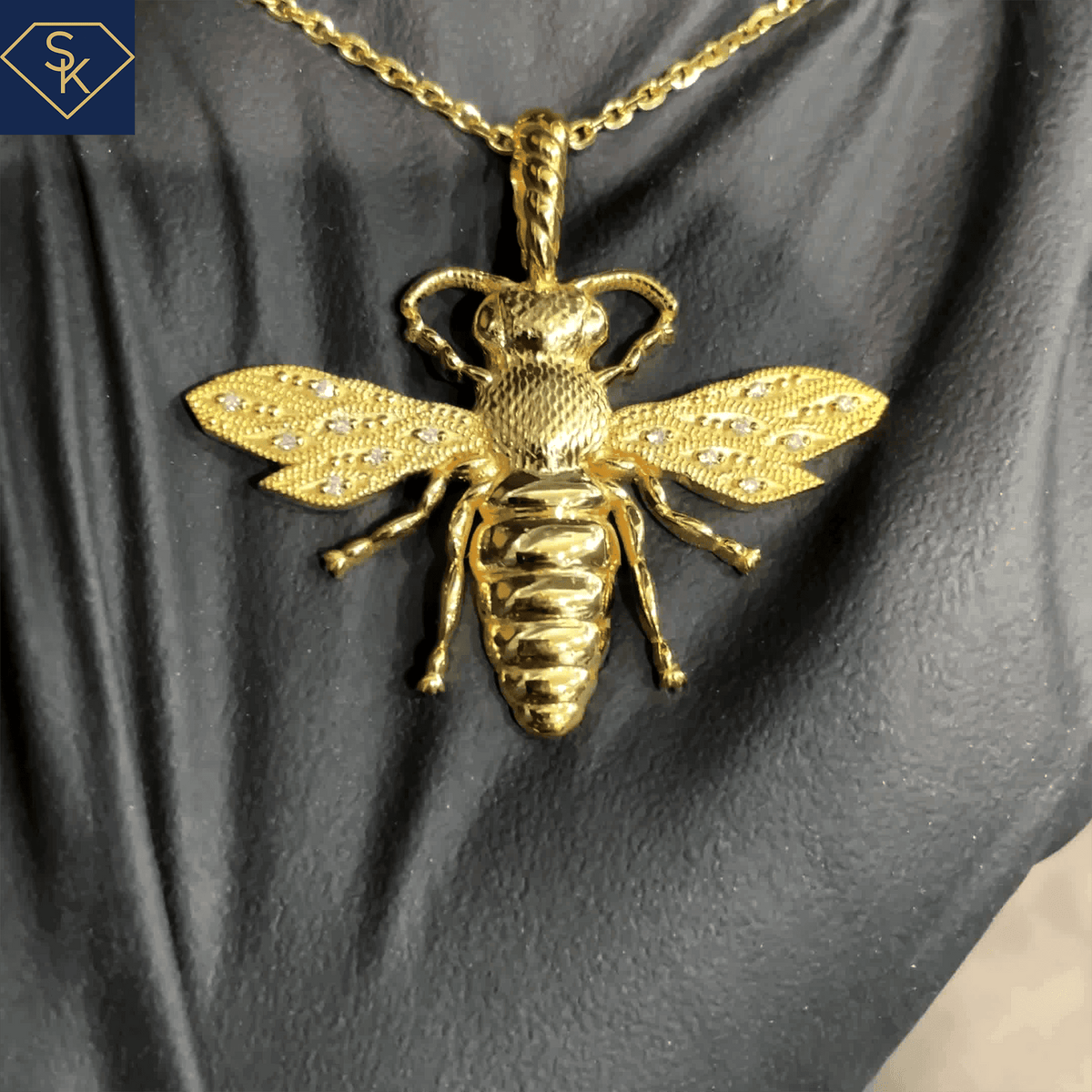 Queen Bee Pendant - SK Custom Jewelry