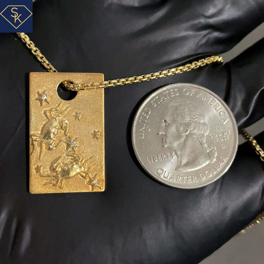 Cancer Dog Tag Pendant