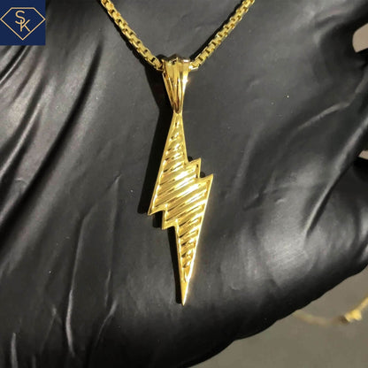 Lightening Bolt Pendant - SK Custom Jewelry