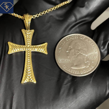 Texture Cross Pendant - SK Custom Jewelry