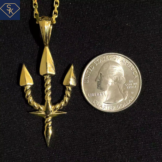Trident with Rope Design Pendant