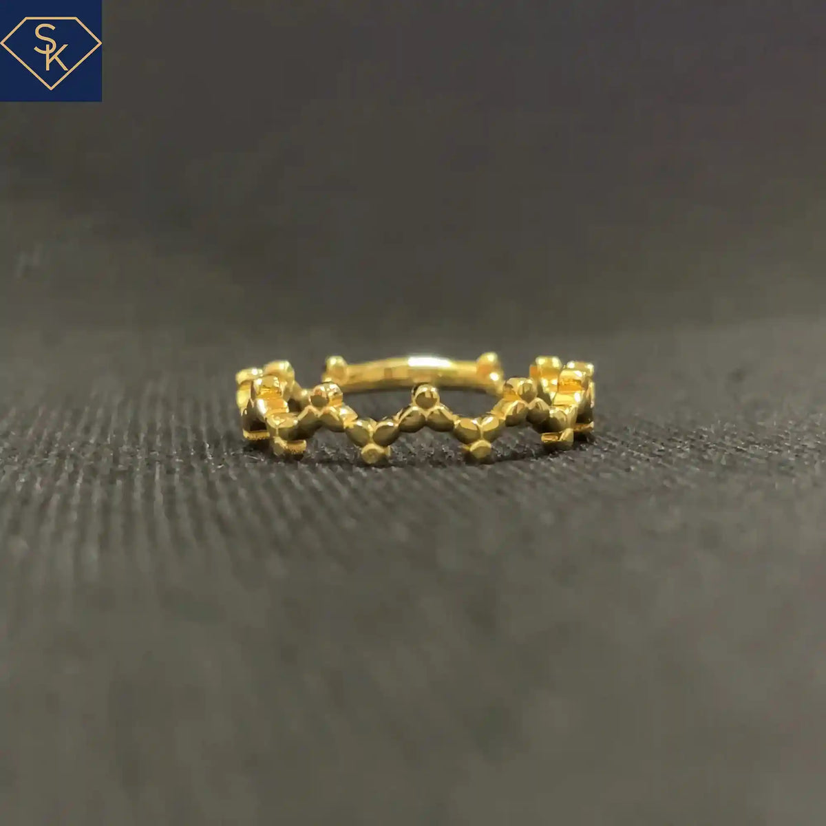 Sk Band Rings Organic Ring - Handcrafted Unique Ring – SK Custom Jewelry