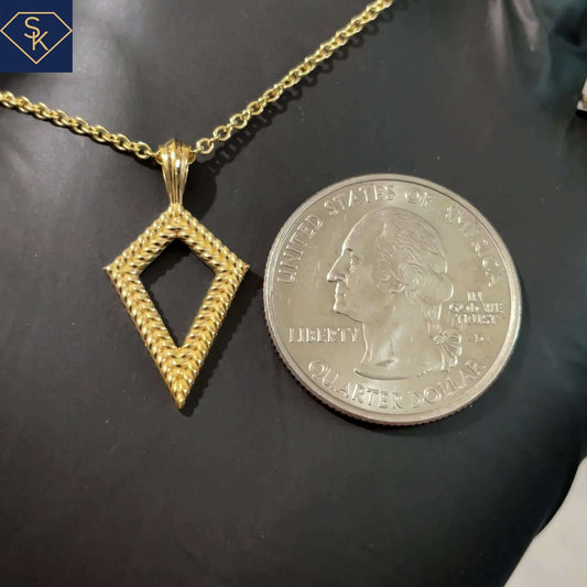 Kite Pendant with Double Rope textures - SK Custom Jewelry