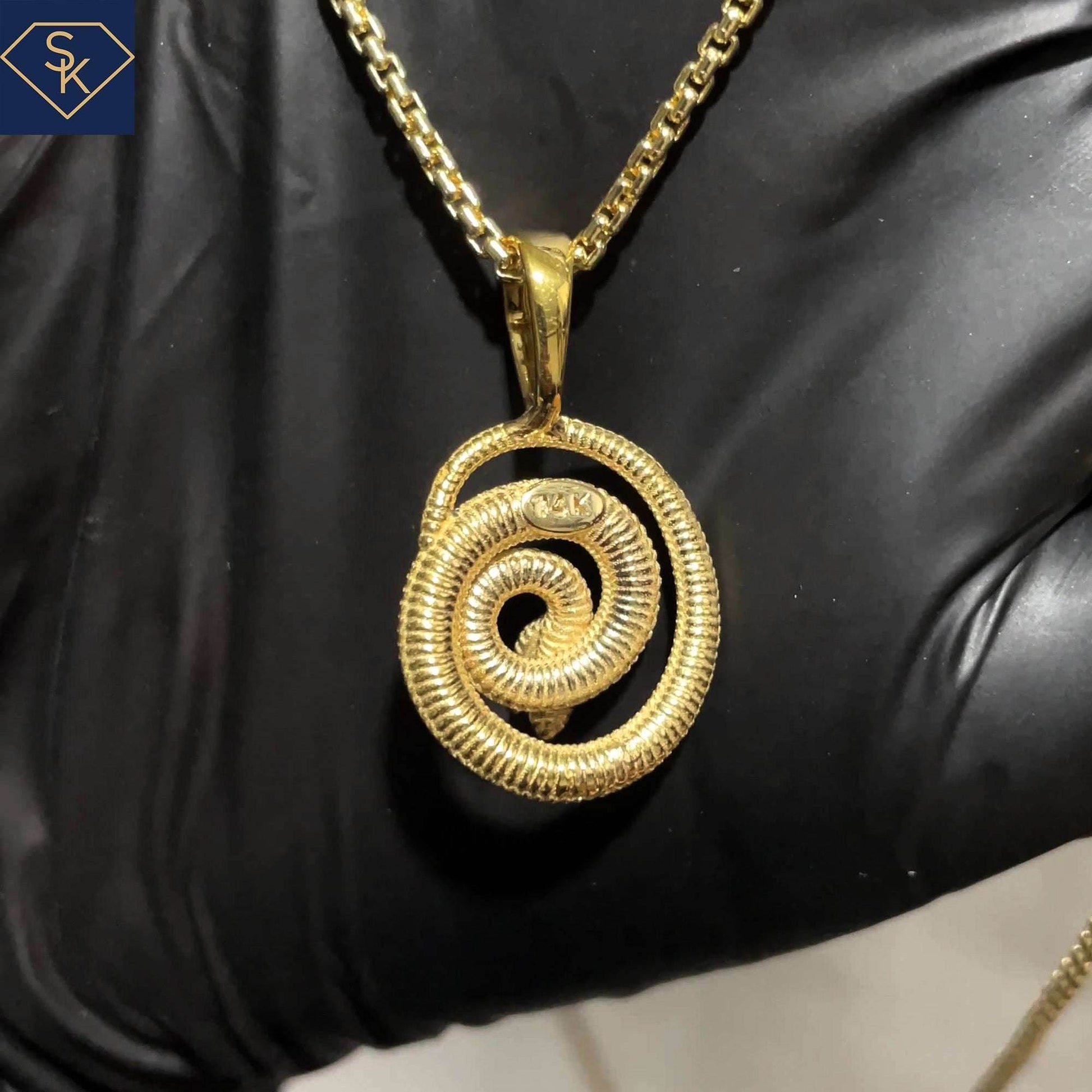 Striking Snake Pendant - SK Custom Jewelry