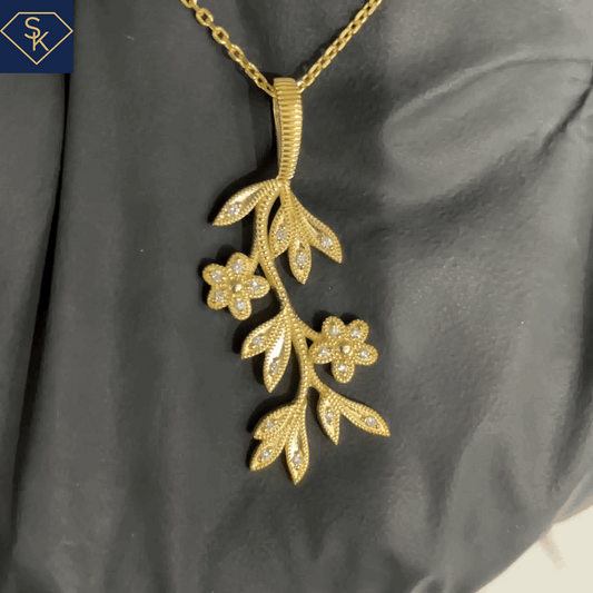 Dancing Flower Pendant - SK Custom Jewelry