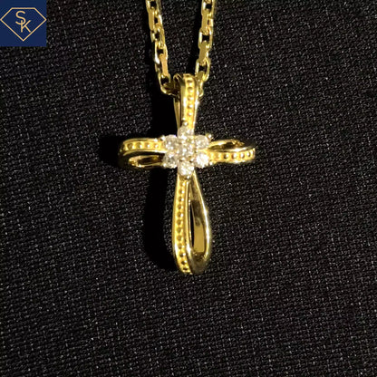 Infinity Diamond Cross Pendant