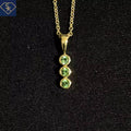 Mini Green Tourmaline Charm - SK Custom Jewelry