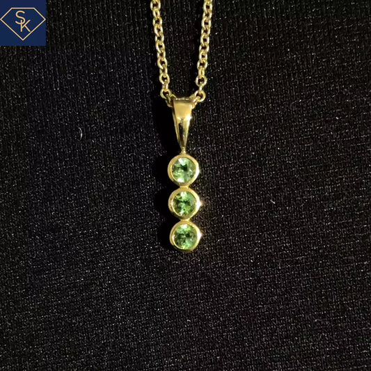 Mini Green Tourmaline Charm