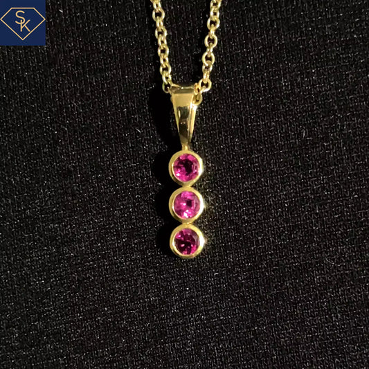 Mini Pink Tourmaline Charm