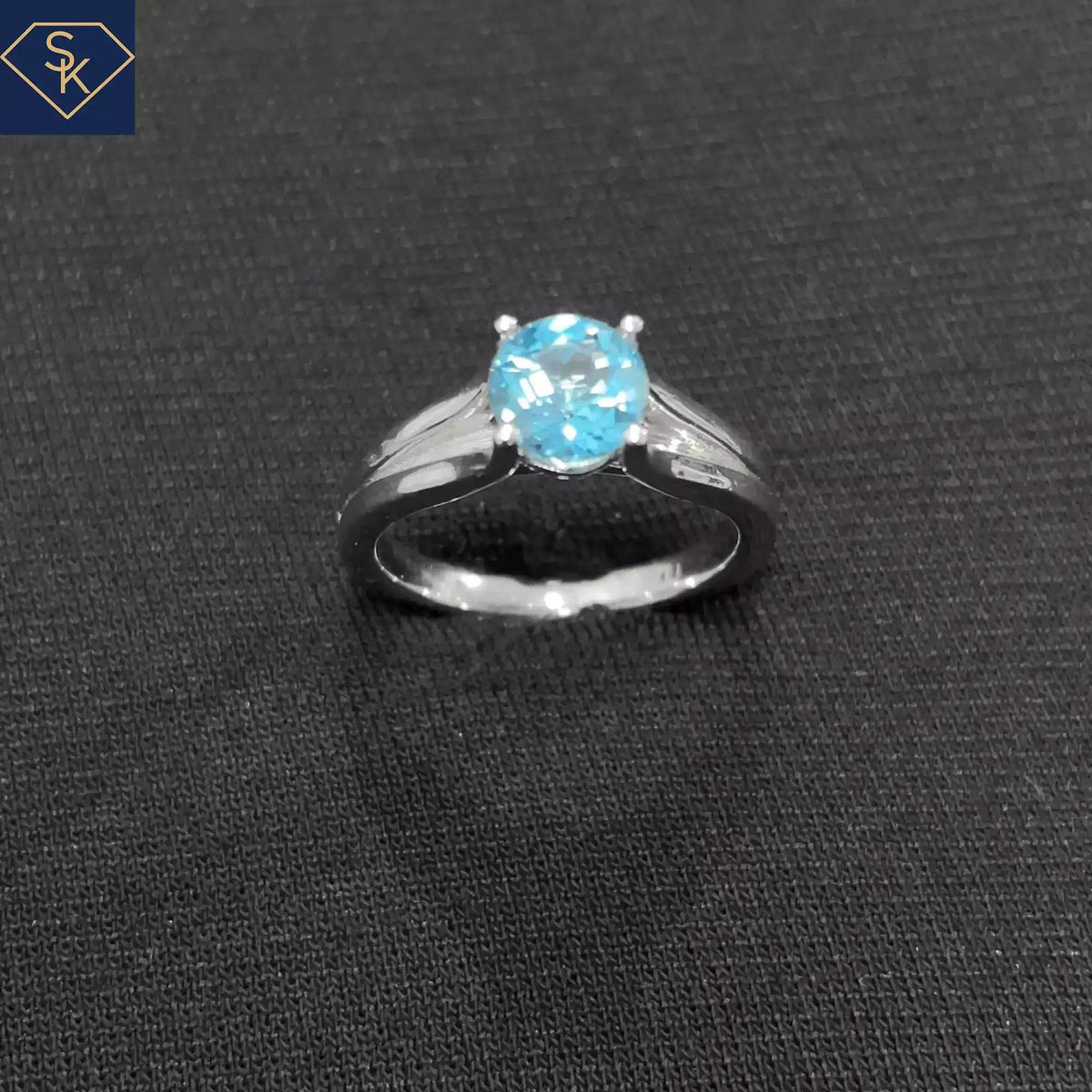 Blue Topaz Ring - SK Custom Jewelry