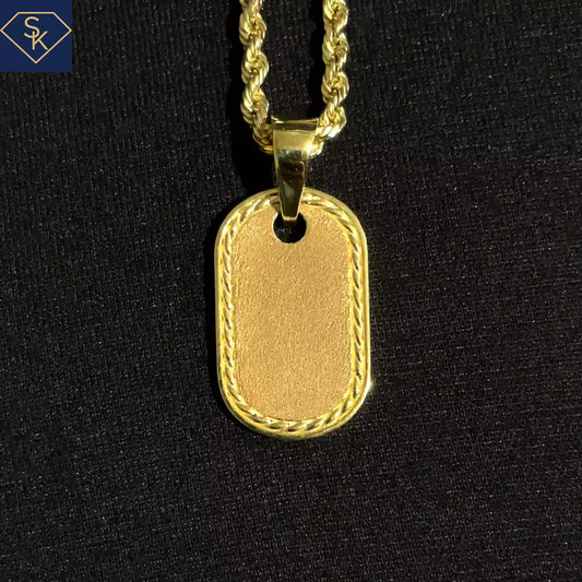 Satin Rope Dog Tag