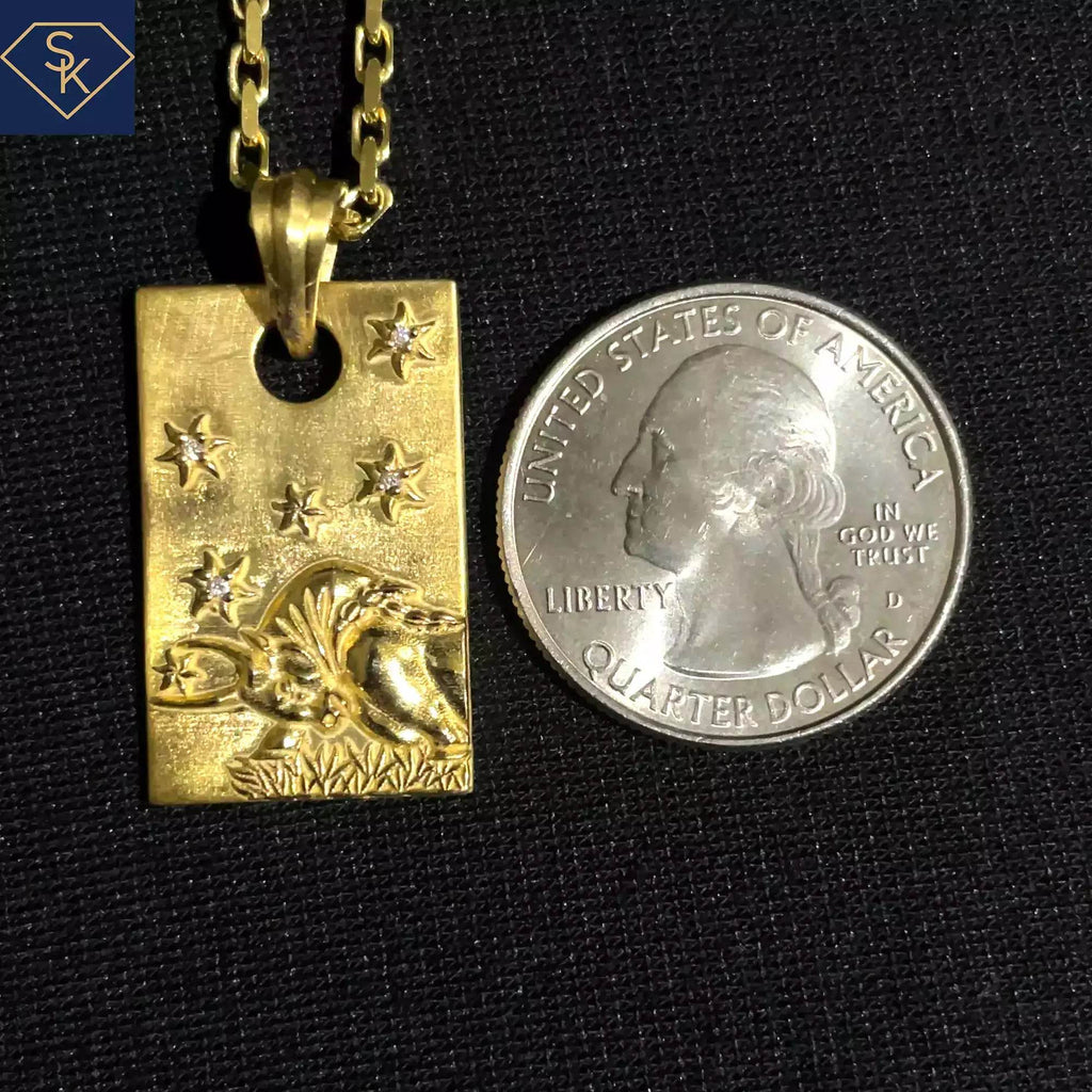 Taurus Pendant - SK Custom Jewelry