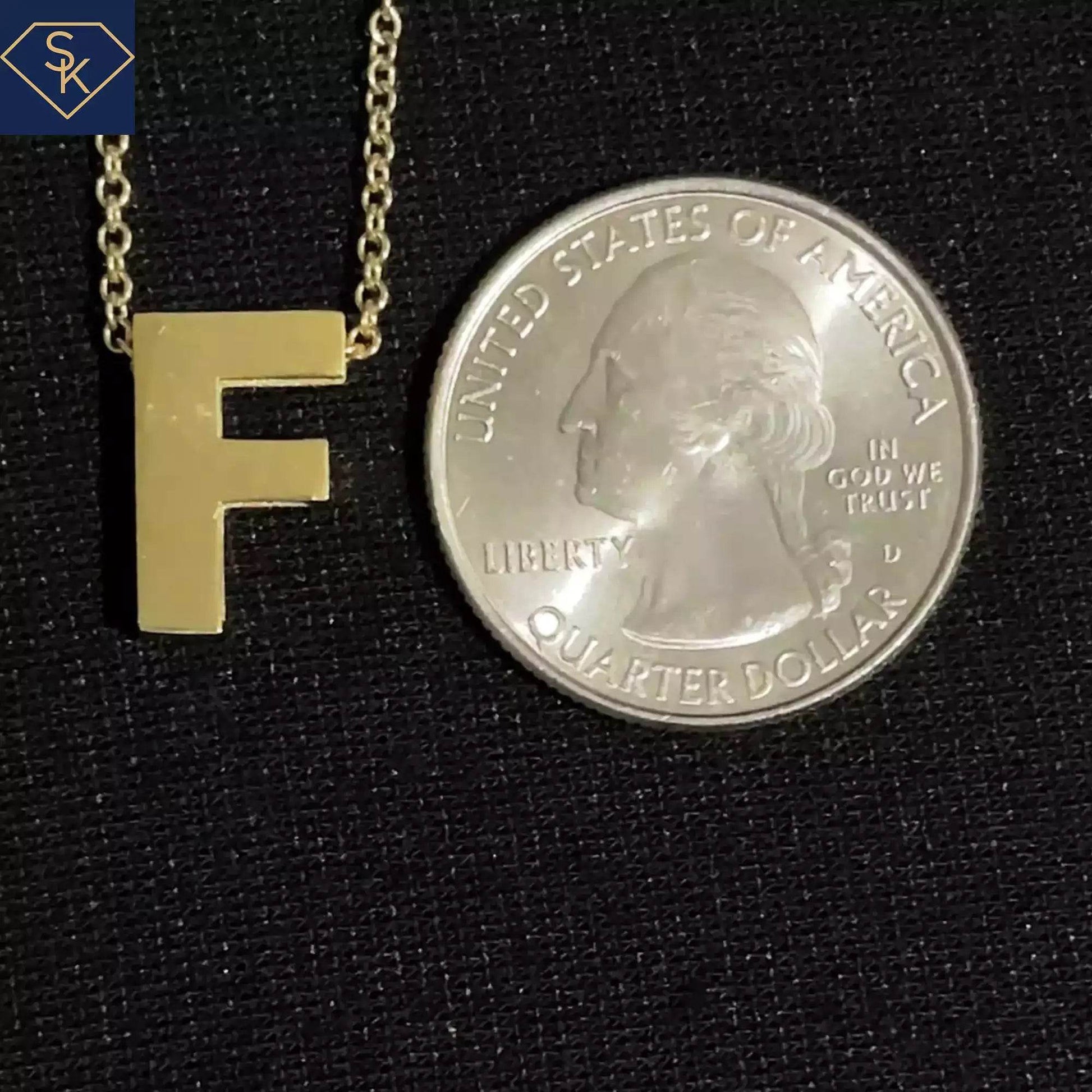 Mini F Charm - SK Custom Jewelry