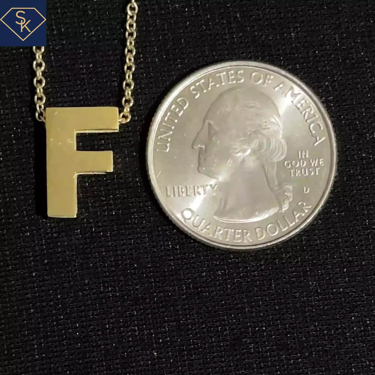 Mini F Charm - SK Custom Jewelry