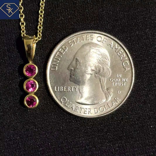 Mini Pink Tourmaline Charm
