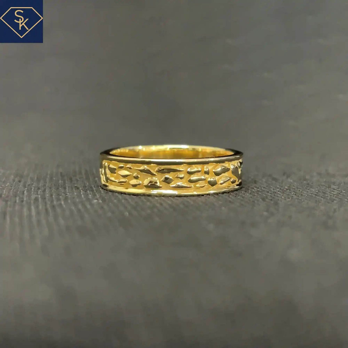 Cobblestone Band - SK Custom Jewelry
