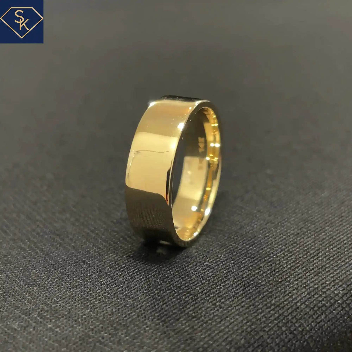 Sk Band Rings Classic Flat Band – SK Custom Jewelry