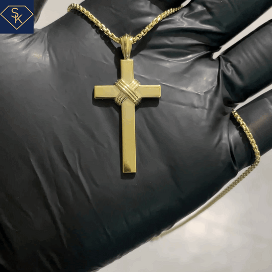 Cross Pendant with Tripple Cross Ropes - SK Custom Jewelry