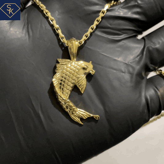 Lucky Koi Fish Pendant - SK Custom Jewelry