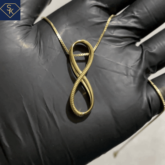 Infinity Pendant with Rope Design - SK Custom Jewelry