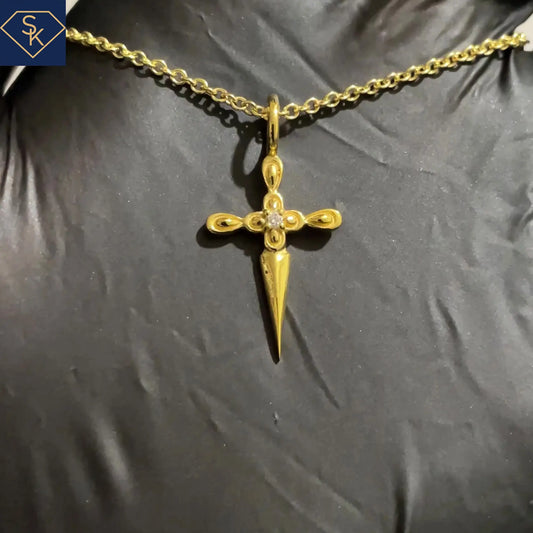 Petite Diamond Cross Pendant