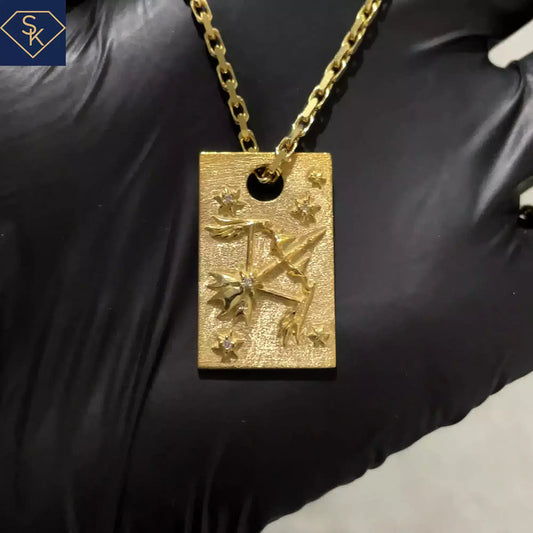 Sagittarius Dog Tag Pendant