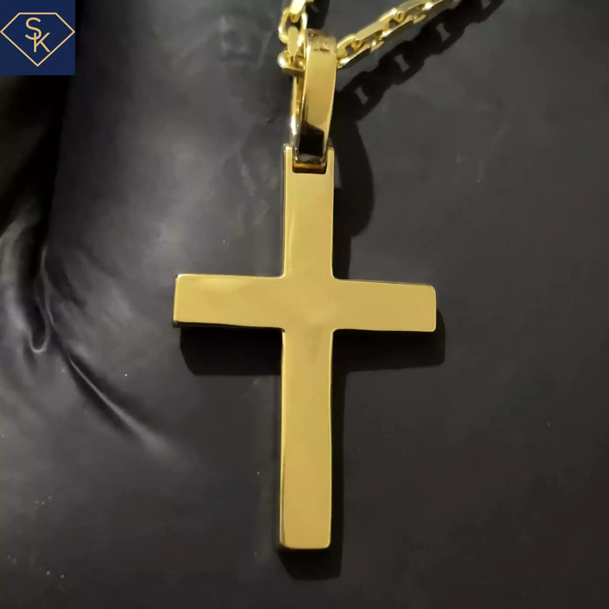 Solid Gold Cross Pendant