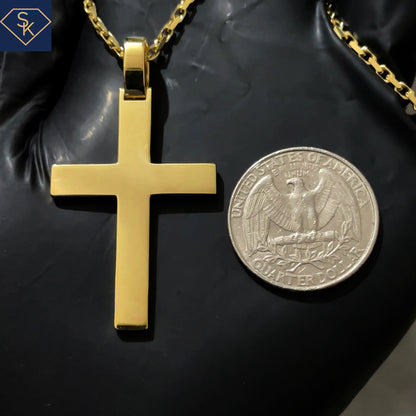 Solid Gold Cross Pendant