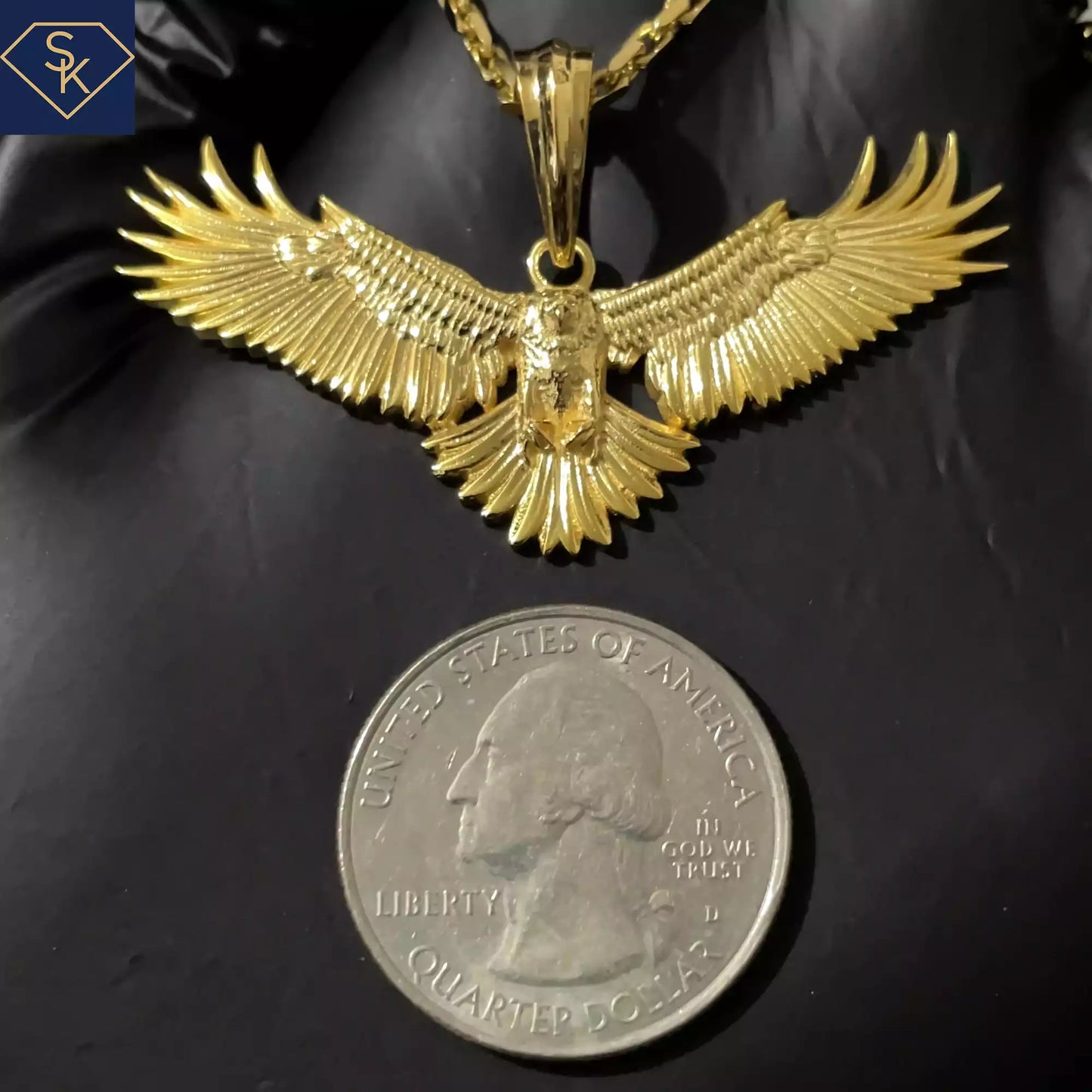 Golden Eagle Pendant